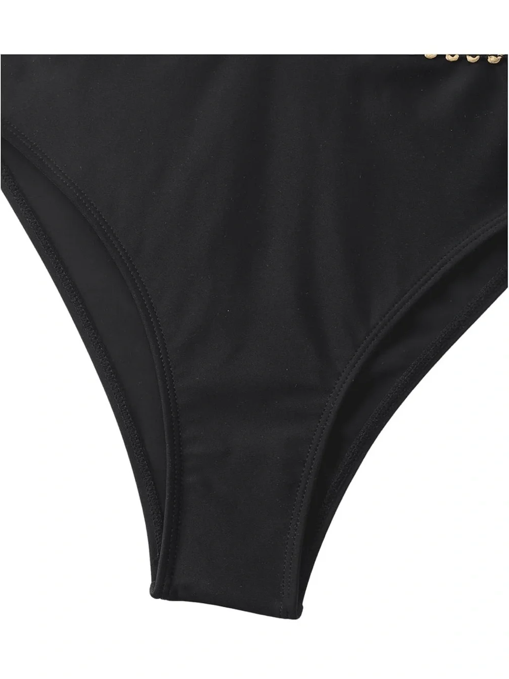 Stitch Detail Strapless One Piece Swimsuit Cut Out Bandeau XL. 2643/bb15-1